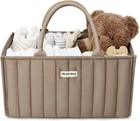 Blissful Diary Nappy Caddy Organiser, Baby 15"L x 10"W x 7"H, Mocha Brown