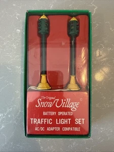 Snow Village Traffic Lights Village Accessories Department 56 Set/2 - Picture 1 of 2