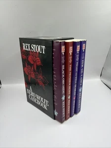 A Nero Wolfe Casebook Rex Stout Mystery Novels Slipcase Box Set Lot of 4 - Bild 1 von 8