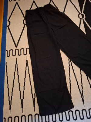 H&M Leinenhose 34/36/XS wide palazzo weit chino slacks clean öko boho blog zar - Bild 1 von 4