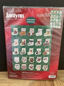JANLYNN Lotsa Stocking & Mittens Christmas Ornaments Counted Cross Stitch Kit - Picture 1 of 3