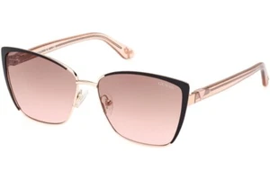 Marco de gafas de sol de plástico cuadrado ojo de gato rosa oro rosa Guess GU7922 05F 57-14-140 - Imagen 1 de 4