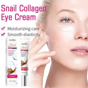 Snail Collagen Eye Wrinkles Cream Stops Dark Circles Removes Eye Bag - Picture 1 of 12