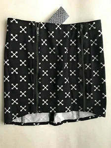 Minifalda para mujer H&M dividida blanca y negra talla EE. UU. 6/EUR 36 - Imagen 1 de 2
