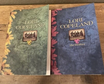 Lori Copeland Lot Men of the Saddle #1 2 Paperback Books Christian Fiction Foto 1 de 4