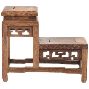Wooden Plant Stand Wooden Potted Plant Holder Wood Plant Riser Bonsai Holder - Picture 1 of 12