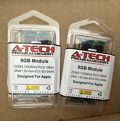 A-Tech for Apple 32GB Kit (4x8GB) DDR3 pc3-8500/10600 Memory RAM - Image 1 of 4