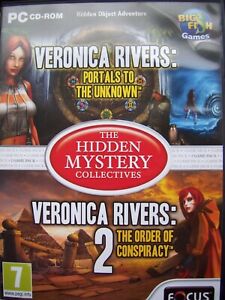 VERONICA RIVERS  1 & 2--THE HIDDEN MYSTERY COLLECTIVES-HIDDEN OBJECT--PC CD--NEW