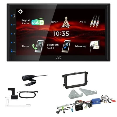 JVC Bluetooth 2DIN DAB+ Autoradio für Volkswagen VW Passat ab 2005 Canbus LFB - Bild 1 von 4