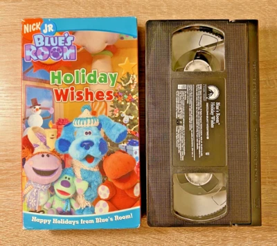 Blue's Room Blue's Clues Holiday Wishes VHS Tape 2005 Nick JR. Nickelodeon RARE - Image 1 of 4