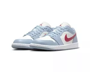 Damen AIR JORDAN 1 NIEDRIG_SEGEL/DÜNE ROT-BLAU GRAU-WEISS DC0774-164 Gr. 11 - Bild 1 von 5