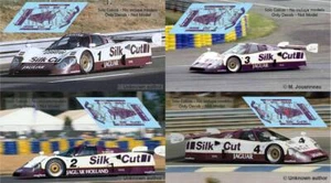 Decals Jaguar XJR-12 Le Mans 1990 1:32 1:43 1:24 1:18 XJR 12 slot decals - Picture 1 of 5