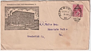 Richmond VA 1890 duplex 3 cl Illust advt cover BF Johnson & Co (g236) - Picture 1 of 1