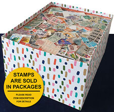 10.000's WORLDWIDE Stamps Collection Off Paper Soaked in Lot Packs of 300+ #7950