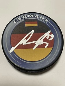 Disco de Hockey Nikita Alexandrov Firmado Equipo Alemania Autografiado a - Imagen 1 de 1