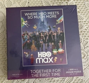 HBO Max NEW “Where HBO Meets So Much More 500 Pc Jigsaw Puzzle Age 8+ Made USA - Picture 1 of 3