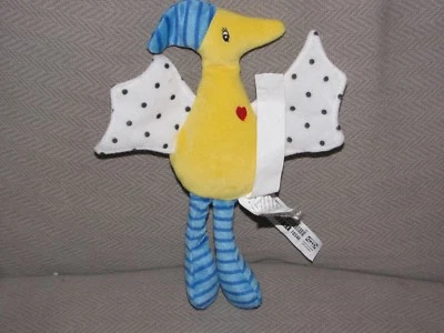 IKEA PELUCHE BEBÉ JUGUETE CACARETA PÁJARO AMARILLO AZUL LUNARES ARRUGAS AMOR Foto 1 de 2