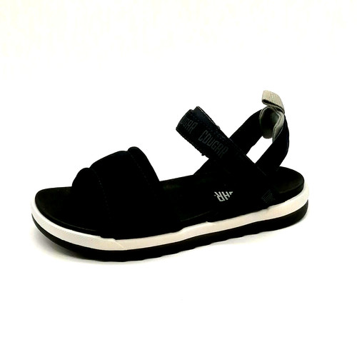 PUMA Sandalo Cougar Donna Leona Sporty Navy Pelle Gancio Anello Alla Caviglia 6M NUOVO