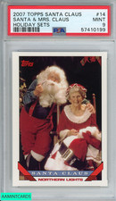 2007 TOPPS SANTA CLAUS HOLIDAY SETS SANTA MRS CLAUS #14 PSA 9 MINT