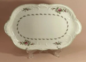 Rosenthal Selb Germany Sanssouci U.S. Standard-Design 10 Rosen Oval Tray, 15.5" - Picture 1 of 8