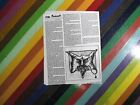 vtg 1990s punk protest ephemera - Upfront fascism flyer reprint 1996