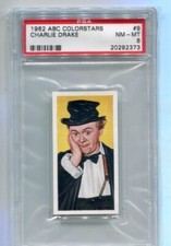 1962 ABC Minors Colorstars - CHARLES SPRINGALL - Card #9 - CHARLIE DRAKE   PSA 8