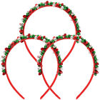 Weihnachtsglocke Stirnband Set - rot/grün/silberfarben Haarzubehör-SP