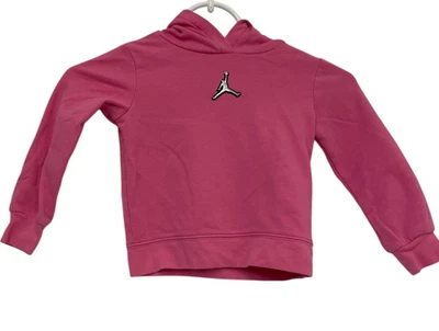 Jordan 套衫 连帽衫 学步儿童 女孩 2T 粉色 Essentials 闪耀 方形 长袖 — 第 1/4 张图片