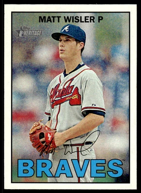 2016 Topps Heritage #98 Matt Wisler Atlanta Braves Baseball - Image 1 of 2