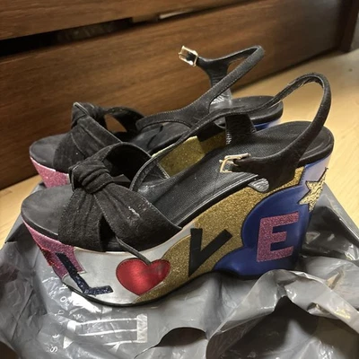 Sandalias Saint Laurent para mujer 7,0 EE. UU. de suela gruesa sin caja excel... - Imagen 1 de 4