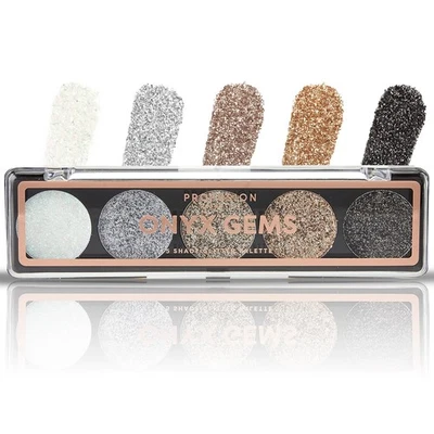 PROFUSION COSMETICS 5 Shade Glitter Palette for Sparkle and Glam, Get Dazzling Eyes with Must Have