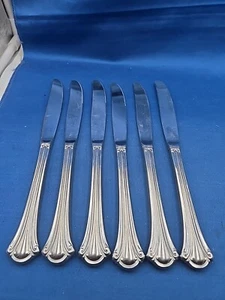 Lote 6 cuchillos de cena International Silver Lyon RESPLENDENCE 18/8 acero inoxidable 9 1/4" - Imagen 1 de 5