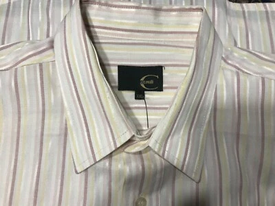 Camisa de vestir Just Cavalli a rayas para hombre manga larga abotonada XXL Foto 1 de 3