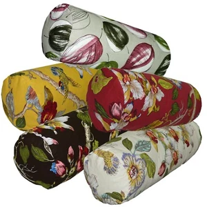 Bolster Cover*Fine Cotton Canvas Neck Roll Long Tube Yoga Massage Pillow Case*Ai - Picture 1 of 35