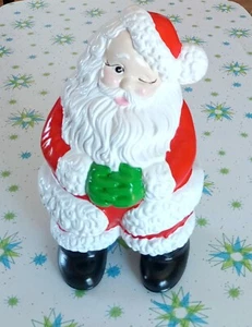 Estatuilla Estatua Cerámica Molde Papá Noel Atlántico Guiñando un ojo MCM De Colección Usada en Excelente Condición - Imagen 1 de 8