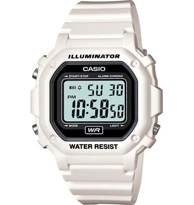 Casio Mujer Cuarzo Iluminador Alarma Cronógrafo 43mm Reloj Digital F108WHC-7B Foto 1 de 3