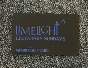Rare LIMELIGHT night club kids NYC membership card Legendary Sundays rave dance - Picture 1 of 2