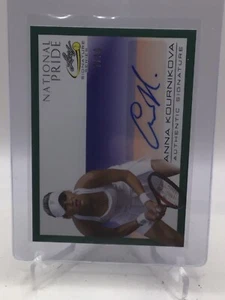 2017 Leaf Signature National Pride Auto grün 7/10 #NP-AK1 Anna Kournikova - Bild 1 von 2
