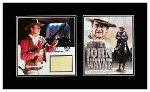 John Wayne Original Autograph Museum Framed Ready to Display - Picture 1 of 3
