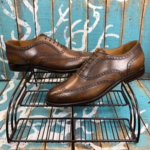 NEW SUITSUPPLY Cologna Wingtip Oxford Mens Italian Calf Leather Mens 40/7 - Picture 1 of 10