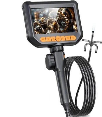 THOUSANDGEAR Endoscope Camera Articulating Borescope 2-Way 180° Industrial Inspection