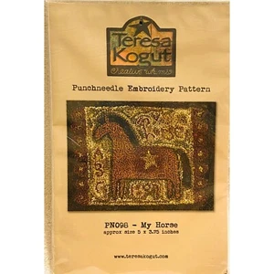 #4852 Teresa Kogut My Horse punchneedle embroidery pattern nib - Imagen 1 de 3