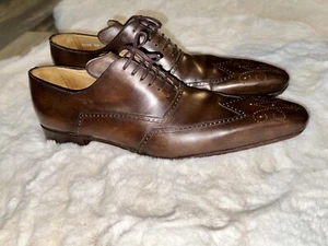 GERARD SENE PARIS Lace Up Brown Dress Shoes Size 10.5 2528 - Picture 1 of 13