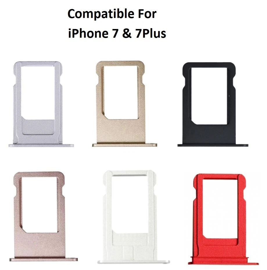 NEW Sim Card Holder Tray Nano Waterproof Gasket Ring for iPhone 7 7 Plus  8 X  - Image 1 of 1