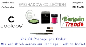 Cool Cos Denmark Paraben Parfum Free Cosmetic EYESHADOW Collection #BargainTrend - Picture 1 of 38