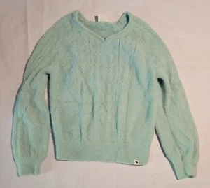 Abercrombie Kids Cream Cable Knit Crewneck Sweater Size 11/12 - Picture 1 of 5