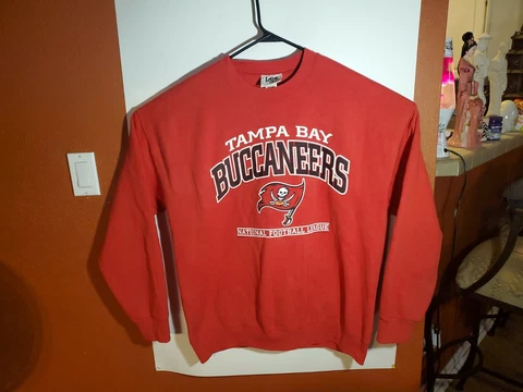 Vintage 1998 Nutmeg Lee Sport Tampa Bay Buccaneers Sweater Adult XL Red USA Made Cover