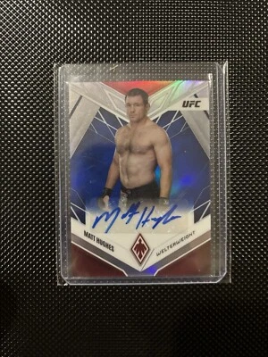 2023 Chronicles UFC Phoenix Blue Auto Matt Hughes 29/49 - Image 1 of 2