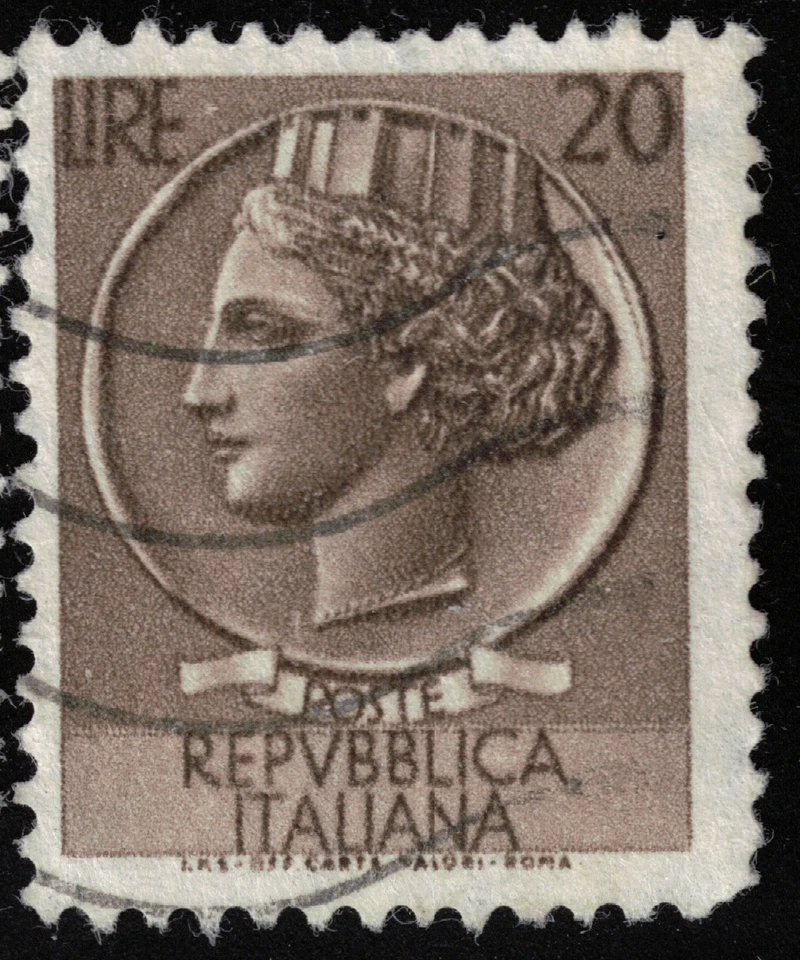 Italy - 1968 - 20L - Italia - Syracusean Coin - #18093 - Image 1 of 1