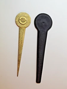 VINTAGE PEPSI COLA LETTER OPENER GOLD PLATED - Picture 1 of 5